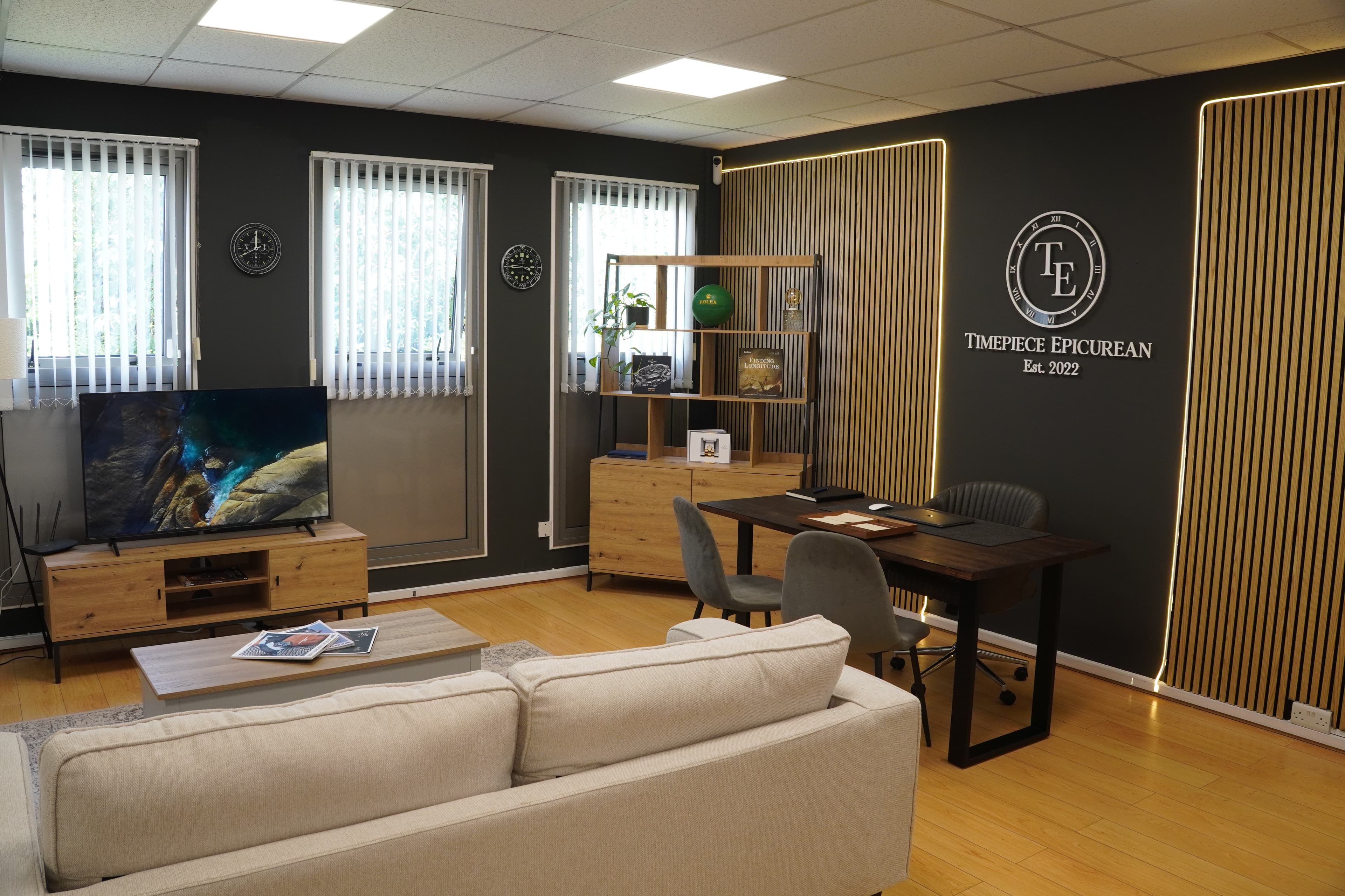 Timepiece Epicurean office interior